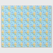 Flute Playing Egghead Geschenkpapier (Flach)