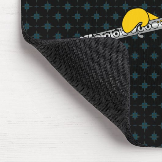 Flute Playing Egghead Mousepad (Ecke)