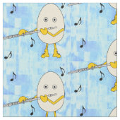 Flute Playing Egghead Stoff (Nahaufnahme)