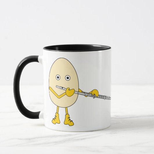 Flute Playing Egghead Tasse (Links)