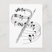 Flute Postkarte (Vorderseite)