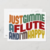 Flute Postkarte (Vorne/Hinten)
