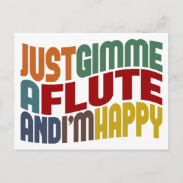 Flute Postkarte
