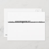 Flute Postkarte (Vorne/Hinten)