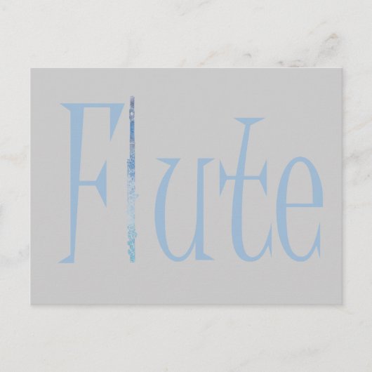 Flute Postkarte (Vorderseite)