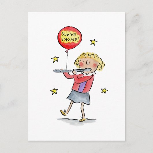 Flute Postkarte (Vorderseite)