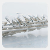 Flute Quadratischer Aufkleber (Vorderseite)