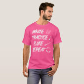 Flute Quote Flute Player Recorder T-Shirt (Vorne ganz)