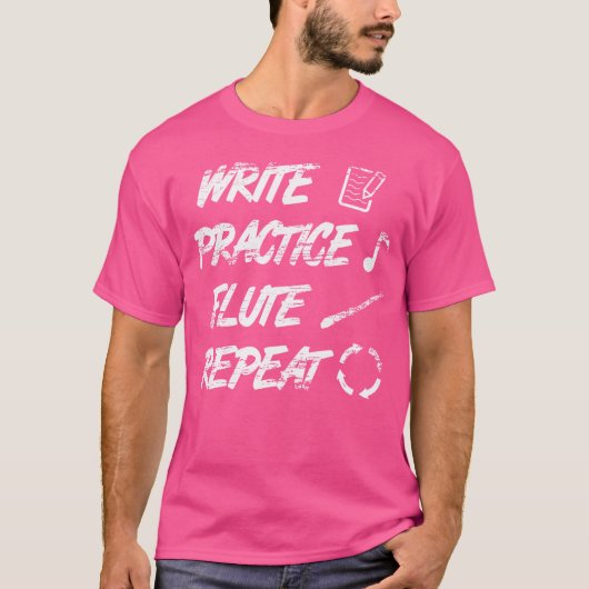 Flute Quote Flute Player Recorder T-Shirt (Vorderseite)