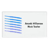 Flute Rainbow Blue Personalize Namenschild (Vorderseite)