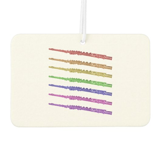 Flute Rainbow farbig Autolufterfrischer (Rückseite)