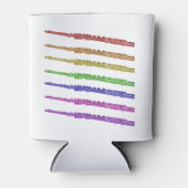 Flute Rainbow farbig Dosenkühler (Vorderseite)