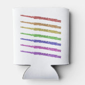 Flute Rainbow farbig Dosenkühler (Rückseite)