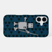 Flute Robot iPhone 16 Hülle (Rückseite (Horizontal))