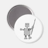 Flute Robot Magnet (Vorderseite/Rückseite)
