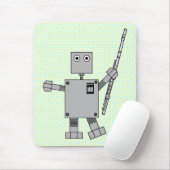 Flute Robot Mousepad (Mit Mouse)