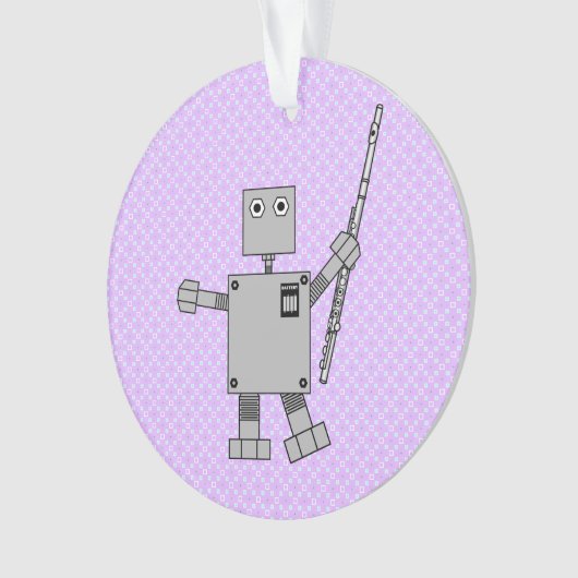 Flute Robot Ornament (Vorderseite)