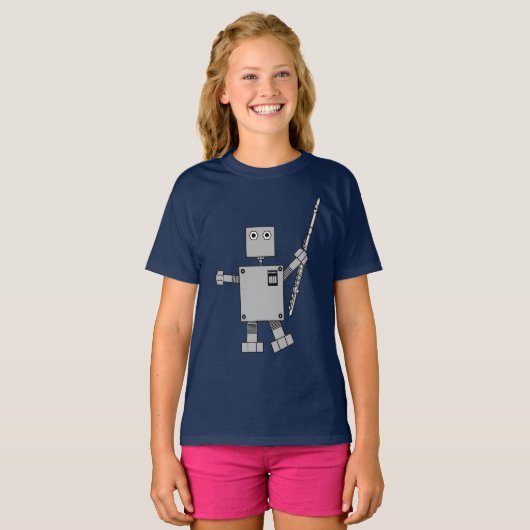 Flute Robot T-Shirt (Vorne ganz)