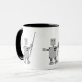Flute Robot Tasse (Vorderseite Links)