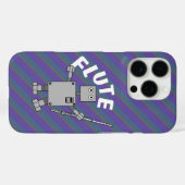 Flute Robot Text Case-Mate iPhone Hülle (Rückseite (Horizontal))
