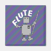 Flute Robot Text Magnet (Vorne)