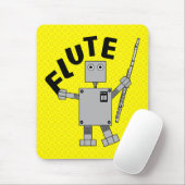 Flute Robot Text Mousepad (Mit Mouse)
