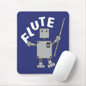 Flute Robot Text Mousepad (Mit Mouse)