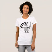 Flute Robot Text T-Shirt (Vorne ganz)