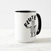 Flute Robot Text Tasse (VorderseiteRechts)