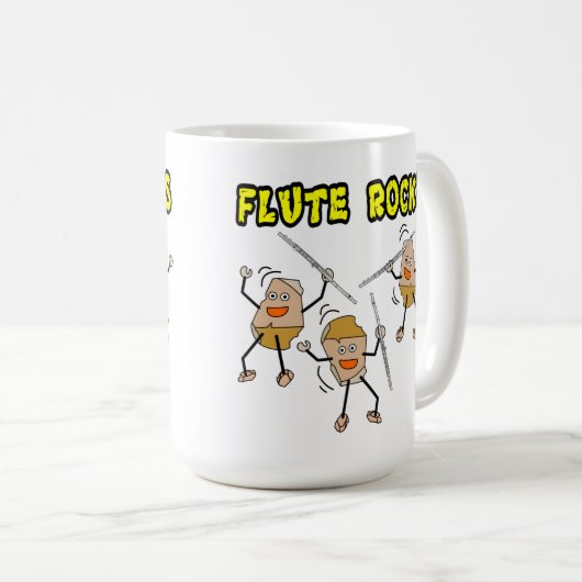 Flute Rocks Kaffeetasse (VorderseiteRechts)