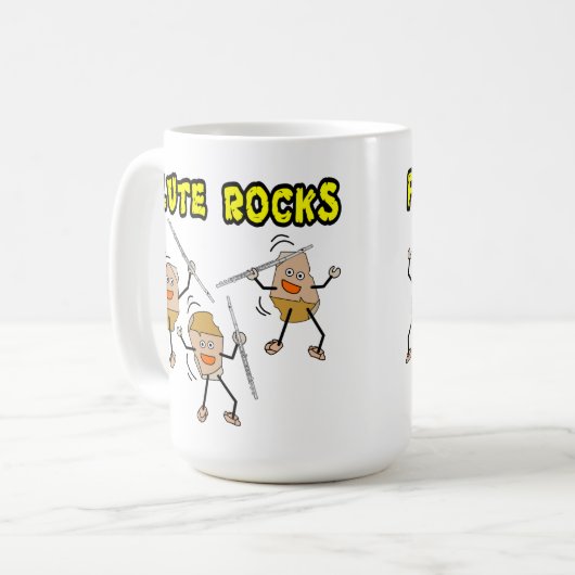 Flute Rocks Kaffeetasse (Vorderseite Links)