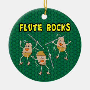 Flute Rocks Keramik Ornament