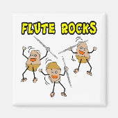 Flute Rocks Magnet (Vorne)