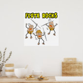 Flute Rocks Poster (Küche)