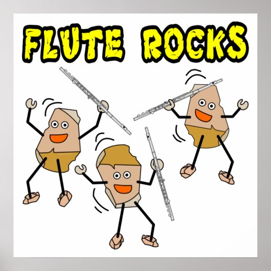 Flute Rocks Poster (Vorne)