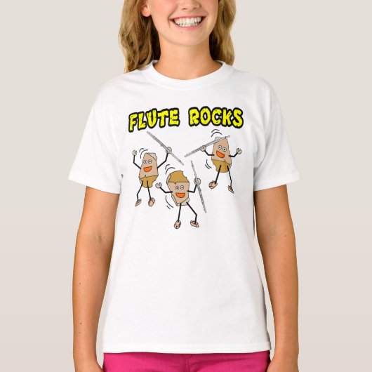 Flute Rocks T-Shirt (Vorderseite)