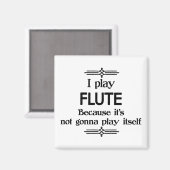 Flute - Spielen Sie sich selbst Funny Deko Music Magnet (Vorderseite/Rückseite)