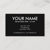 Flute - Spielen Sie sich selbst Funny Deko Music Visitenkarte (Rückseite)