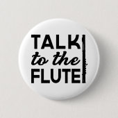 Flute - Sprechen Sie mit der Flute Musik Button (Vorderseite)