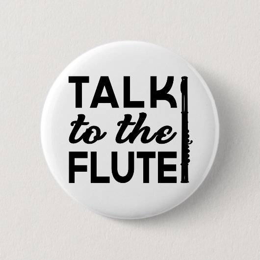 Flute - Sprechen Sie mit der Flute Musik Button (Vorderseite)
