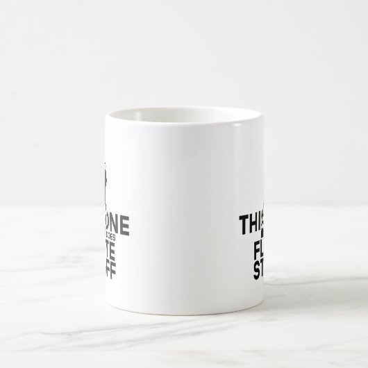 Flute Stuff - Funny Flute Music Kaffeetasse (Mittel)