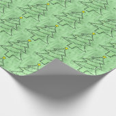 Flute Text Weihnachtsbaum Geschenkpapier (Ecke)