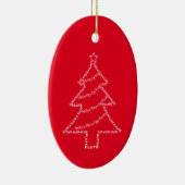 Flute Text Weihnachtsbaum Keramik Ornament (Rechts)
