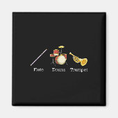 Flute Trompet Band Instrumente Subtile Anti T Magnet (Vorne)