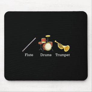 Flute Trompet Band Instrumente Subtile Anti T Mousepad