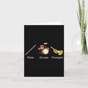 Flute Trompete und Instrumente, subtile Anti-Tru Karte