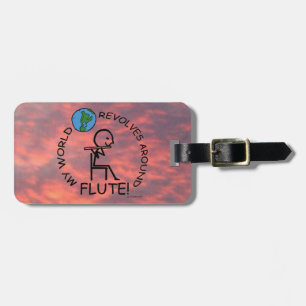 Flute - Umdrehungen der Welt Gepäckanhänger