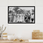 Flute und Trommeln in der Sahara 1898 Poster (Küche)