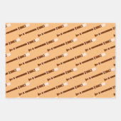 Flute Woodwind Musikalisches Design Geschenkpapier Set (Vorderseite 2)