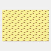 Flute Woodwind Musikalisches Design Geschenkpapier Set (Vorderseite)